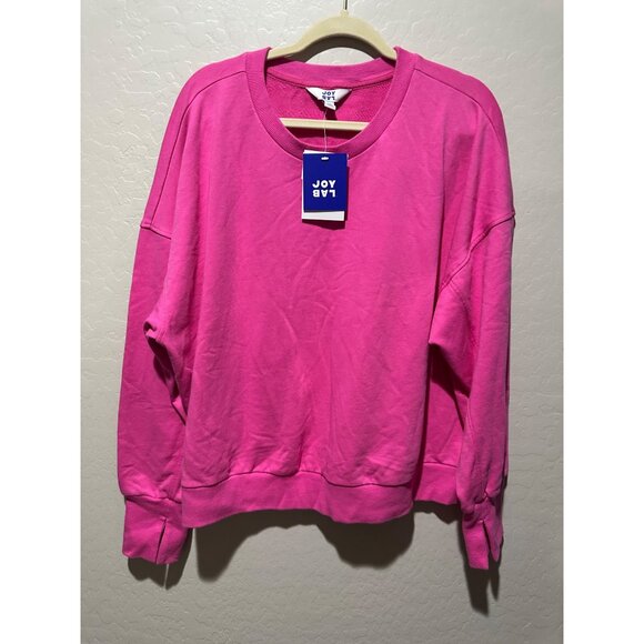 Joy Lab Women’s Loose Fit Sweatshirt Pink size XL NWT - Picture 2 of 5